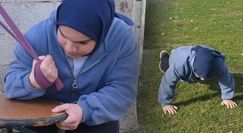 Yeteneği köyde keşfedildi: Günde 600 şınav çekerek hazırlanıyor